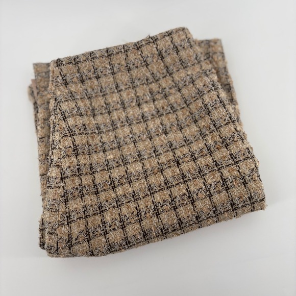 Studio C Dresses & Skirts - Studio C Women's Size 10 Plaid Tweed Knee Length Skirt Tan Brown‎ Black